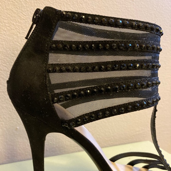 Nine West Black Rhinestone Heels - Picture 5 of 5